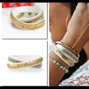 Stella and Dot Gilded Path Double wrap bracelet